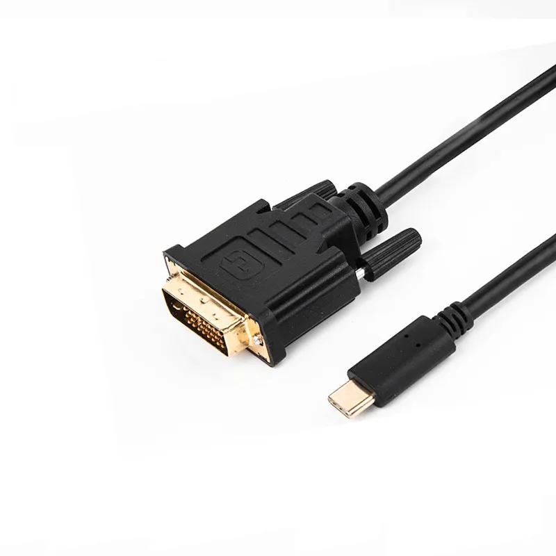 Typ-C-zu-DVI-Konverter, 1,8 m, 1080P-Adapterkabel für Laptop, UHD, externer Videoprojektor
